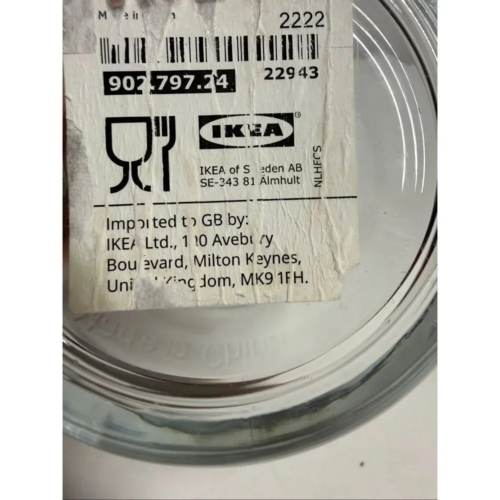 IKEA 365+ Mug Clear Glass 12 Oz